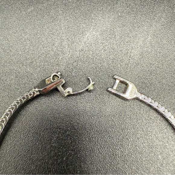 Monet Silver Bar Choker Collar Necklace - Picture 7 of 12